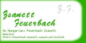 zsanett feuerbach business card